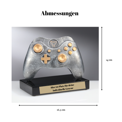 E-Sports Pokal XBOX / Gaming Controller mit Gravur / Pokale Controller personalisiert / Deko Gaming
